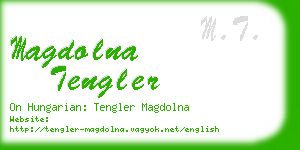 magdolna tengler business card